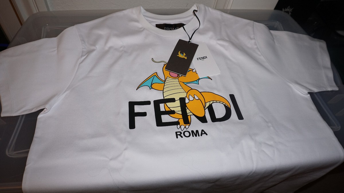 FENDI Pokemon Fragment Collaboration Limited Edition T-Shirt FENDI Pokemon Fragment Collaboration Limited Edition T-Shirt