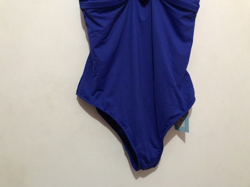 M&S Secret Slimming Sun Smart Chlorine Resistant Swimsuit UPF 50+ UK 18 Blue - Picture 3 of 11