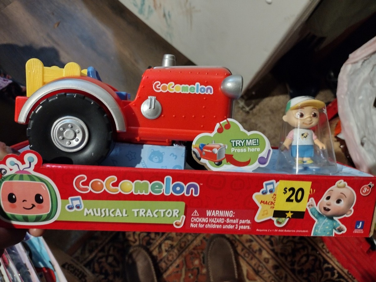 CoComelon Official Musical Tractor w/ Sounds & Exclusive 3