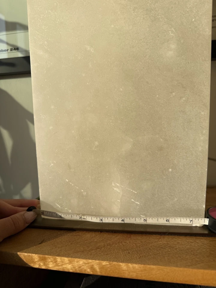 Pair of Arteriors Home Carson Table Lamps - Marble, Alabaster, Vintage Brass - Image 4 of 4