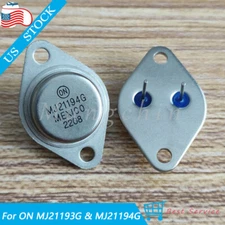 NEW For ON OnSemi MJ21193G & MJ21194G Transistors Complementary Pair Outputs