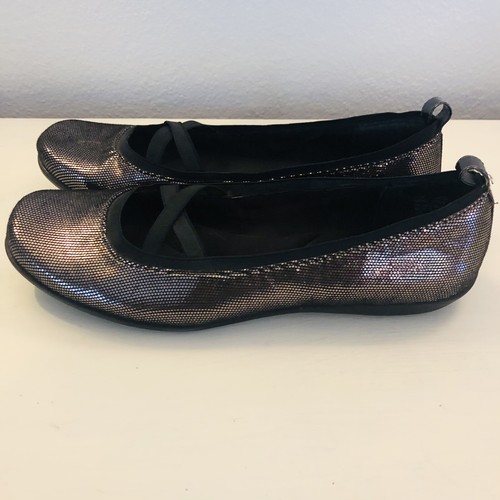 Mootsies Tootsies Bronze Metallic Ballet Flats Comfort 7.5 M Slip Ons Shoes - Picture 4 of 11