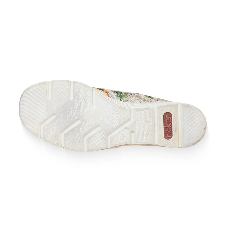 RIEKER Damen Slipper | Echtleder | Glitzer-Blumen | Bequem & Rar - Bild 4 von 4