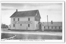Post Headquarters Building, Indiantown Gap, PA VTG Postcard ME7.