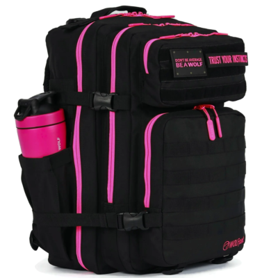 45L Backpack Black Neon Pink | eBay