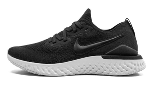 Nike Women's Epic React Flyknit 2 Running Shoes - Black/Black/White