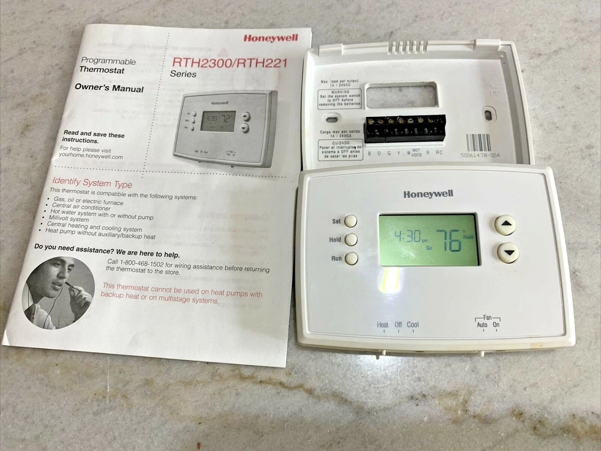 Honeywell Programmable Thermostat RTH2300/RTH221 | eBay