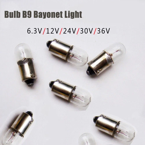 5Pcs Bulb B9 6.3-36V Indicator Small Lamp Beads 1.5W-3W Signal Light Bead B9 Bay