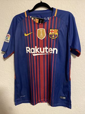FC Barcelona 2017 Home Soccer Shirt Nike Aeroswift Jersey XL