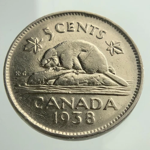 1938 Canada 5 Cents — photo from another recent sale