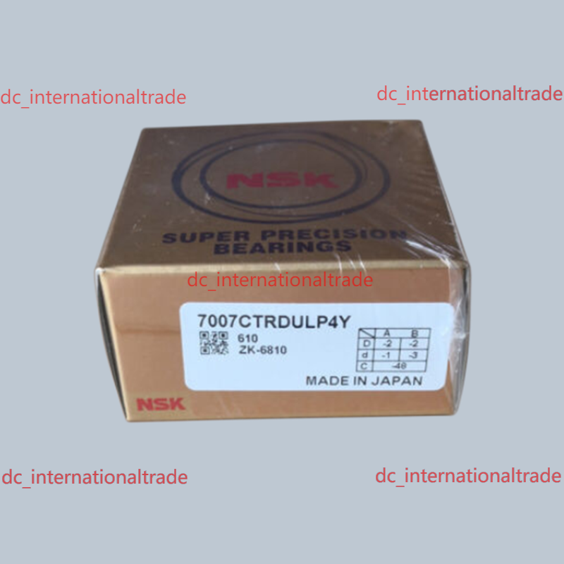 NSK 7007ctrdulp 4y ABEC - 7 Super Precision Angular Contact Bearings. set of two