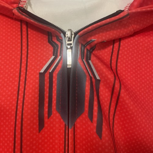 Kids Spiderman Full Zip Hooded Jacket Medium Size 10 - Picture 2 of 12
