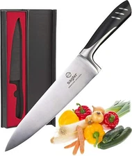 Chef Knife, 8 Inch, High Carbon Stainless Steel, Kitchen Knife, German Steel