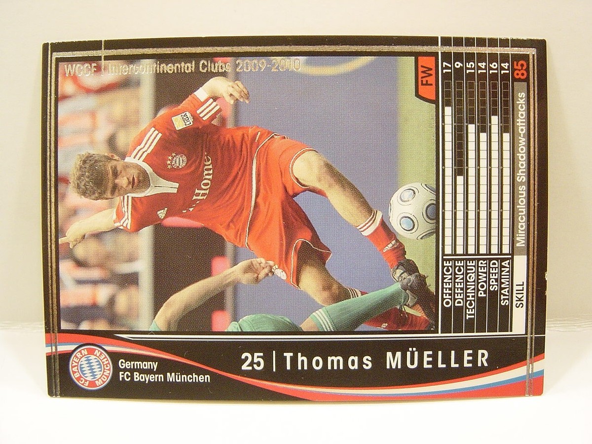 Panini WCCF 2009-10 Thomas Muller 1989 Germany No.25 FC Bayern
