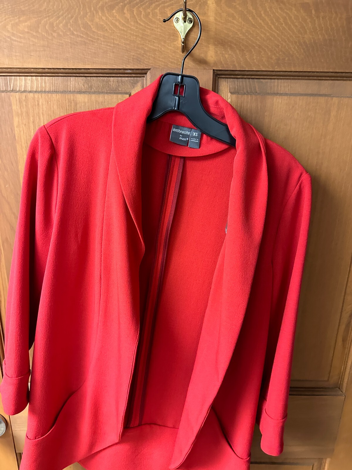 Anthracite By Muse Women's Basic Red Jacket Size … - image 1