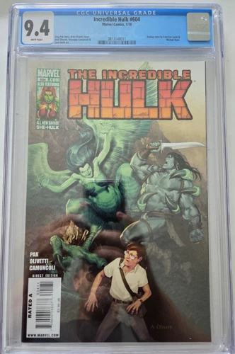 INCREDIBLE HULK #604 CGC 9.4 GRADED MARVEL COMICS 1ST MARLO CHANDLER AS HARPY