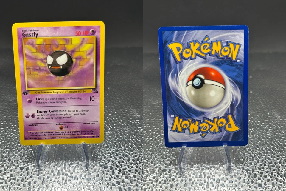 Pokemon TCG Fossil1st Edition Gengar 20/62 Haunter21/62 Gastly Fossil Non Holo - Image 2 of 4