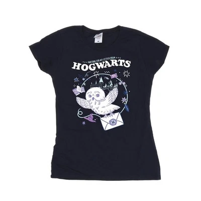 Harry Potter Camiseta Letter From Hogwarts Búho de Algodón para Mujer (BI24046) - Imagen 1 de 3