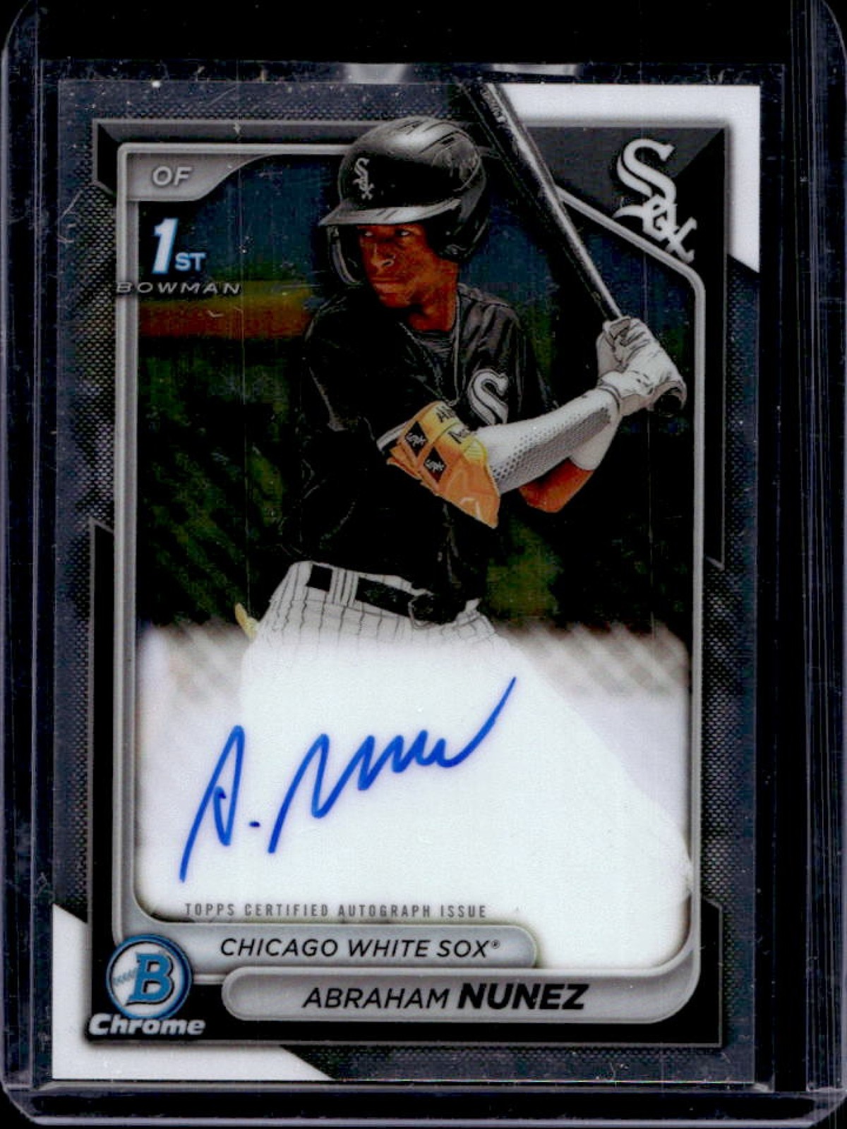 2024 Bowman Chrome Abraham Nunez Auto 1st Prospect #CPA-ANZ White Sox