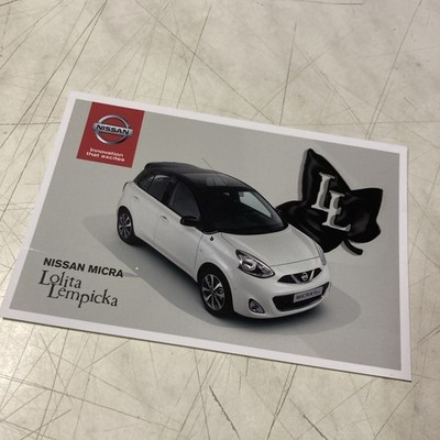 Nissan Micra Advertising Brochure Print CP Lolita Lempicka