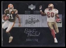 2003 Upper Deck Pros & Prospects #PP9 William Green / Garrison Hearst #1665/1700