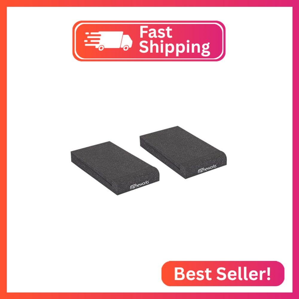 Gator Frameworks Pair of (2) Acoustic Foam Isolation Pads for Studio Monitors, F