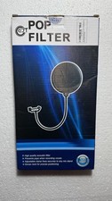 Microphone Pop Filter w/ Gooseneck Clamp   Vocal Recording, Studio  Podcast