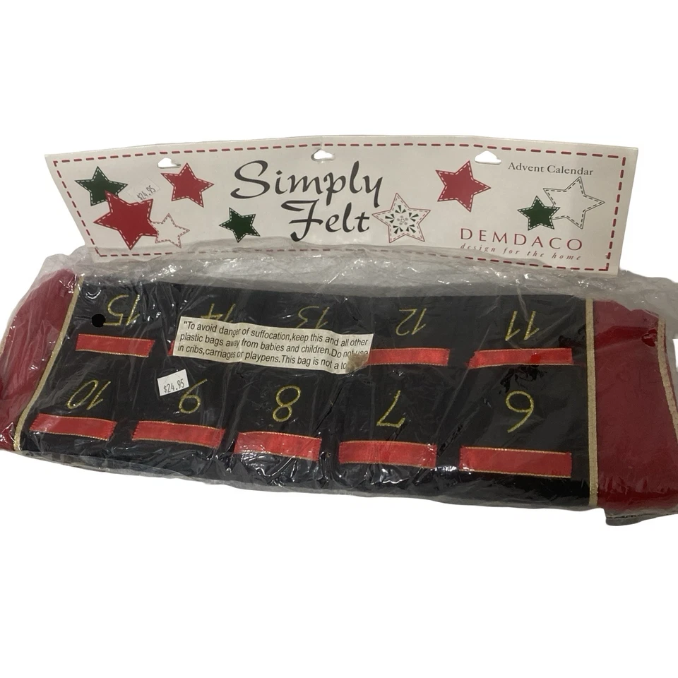 Calendario colgante de pared de renos de Navidad cuenta regresiva de vacaciones nuevo con etiquetas Foto 3 de 4