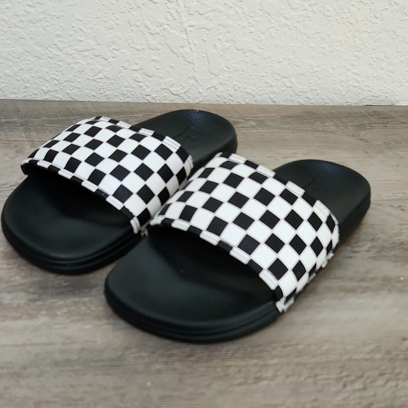 VANS Off the Wall Unisex Taglia 1 Scivoli Giovanili Nero Bianco Scacchiera 751505