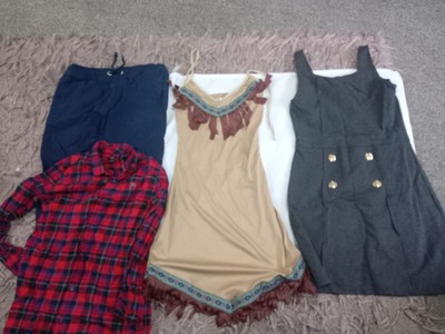 Gebrauchtes Mädchen 4er Pack Paket verschiedene gemischte Marken Kleidung UK Größe 11 - 14 Jahre 