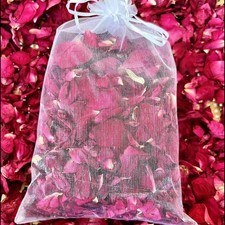 3.5oz Natural Dried Red Rose Petals for Wedding Confetti Bath Potpourri
