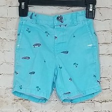 Childrens Place Toddler Boys Sz 2T Chino Shorts Adjustable Waist Blue Vacation