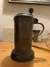 Antiker Zinnkrug Walzenkrug Zinn 1807 Datiert