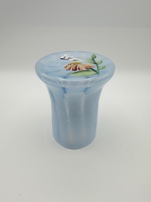 Fenton Misty Blue Opal Rib Optic Jubilee Tumble Up Pitcher Cup ONLY