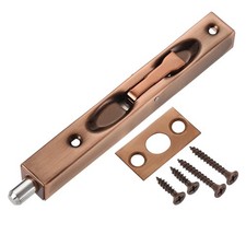 Verrou En Applique 6" acier inox pour porte rouge bronze