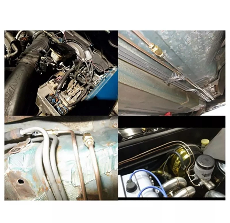 Plata 3/16 pulgadas 25 pies con kit de montaje de 16 piezas bobina de tubería de línea de freno de zinc de acero Foto 2 de 4