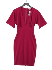 Pretty Lavish Bodycon Midi Dress UK8 in Pink