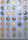 LOT OF TWENTY-FOUR (24) EARLY LINCOLN CENTS:  FROM PG 1 OF AN OLD WHITMAN ALBUM