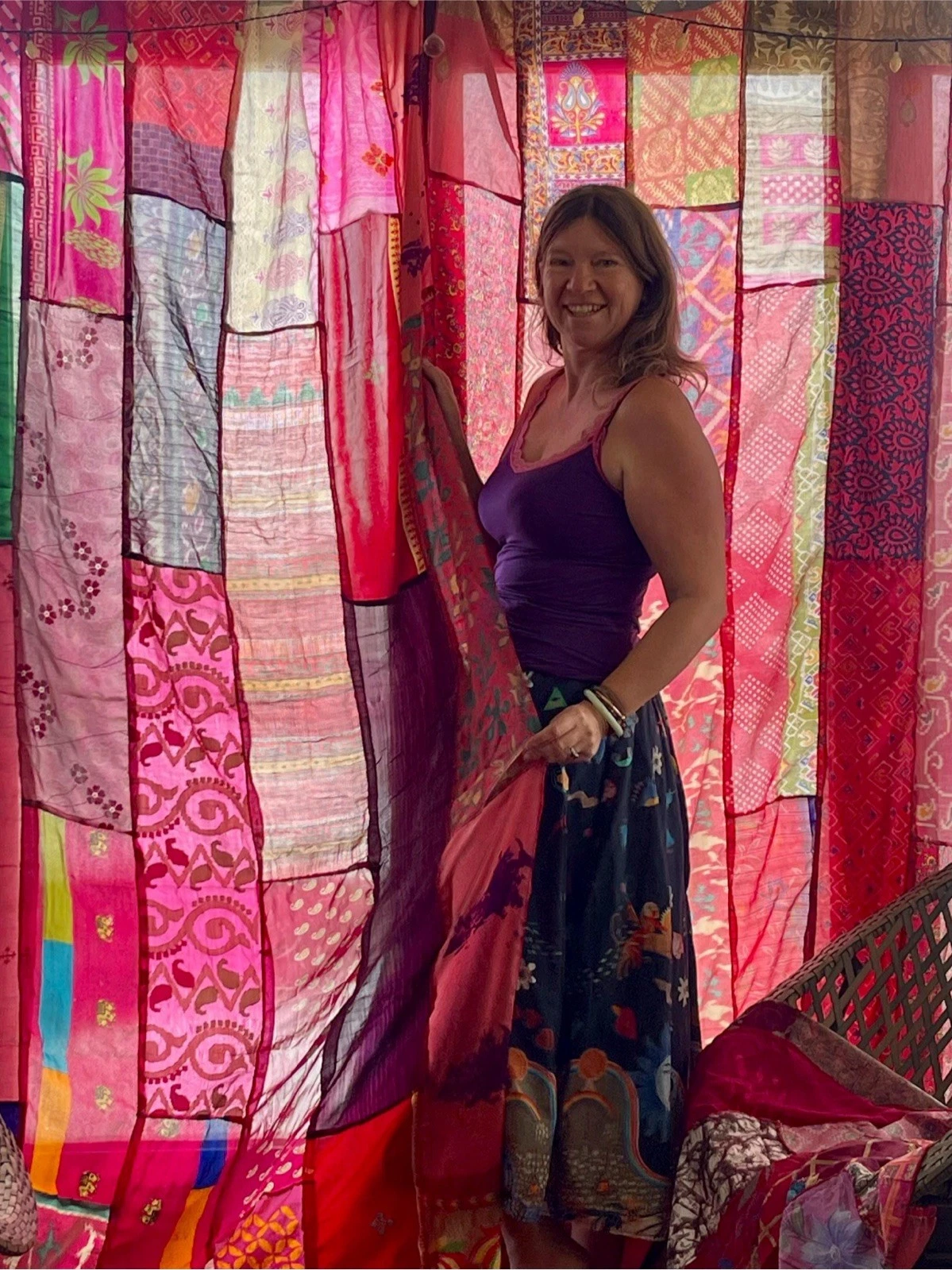 Recycled Pink Curtains. Boho Curtains. Eco friendly curtains, Room Dividers
Opens in a new window or