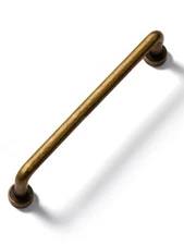 10 Pack Antique Brass Cabinet Bar Pulls 5" Hole Center Classic Vintage Retro ...