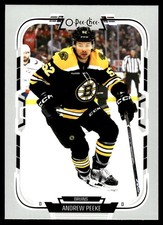 2025-26 O-Pee-Chee #1 Andrew Peeke Boston Bruins Hockey Card