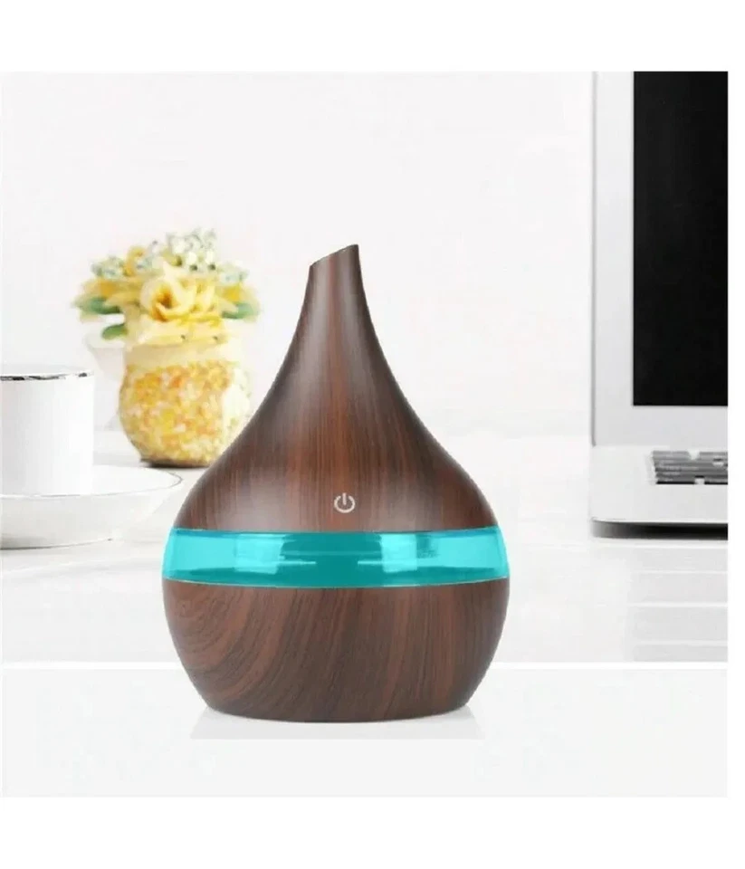 Diffusore Oli Essenziali Umidificatore Ultrasuoni Aromaterapia con Luce LED - Immagine 3 di 4