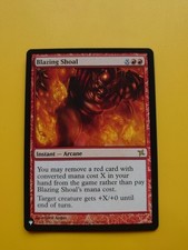 Blazing Shoal. Rare Arcane.  Magic the Gathering Card.