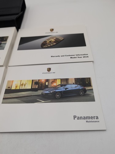 2016 Porsche Panamera Owners Manual Original Set with Navigation PCM Case - Foto 3 di 3