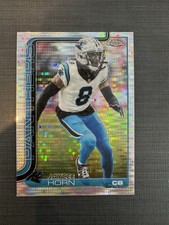 Topps Chrome 2025 Jaycee Horn #41 Pulsar Refractor Parallel Card