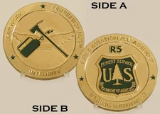 US Forest Service Pacific Southwest Fire & Aviation Management Challenge Coin_18