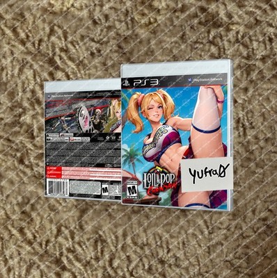 LOLLIPOP CHAINSAW PS3 CUSTOM COVER ART ONLY NO GAME NO BOX