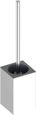 ToilettenbürstenGarnitur aus Metall, Hochglanzverchromt, WCBürste mit Halteru... - Bild 1 von 4