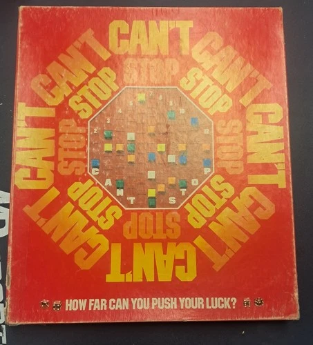 Vintage Can’t Stop Board Game No 122 Parker Brothers 100% COMPLETE 1980 extras