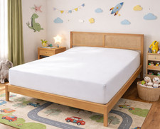 Luxury Egyptian Cotton 200TC Percale Fitted Sheet 16 Inch Extra Deep